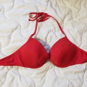 Victoria's Secret Swim Red bikini top size 38D